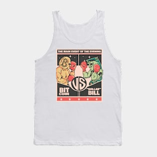 Crypto vs. Dollar Funny Bitcoin Design Tank Top